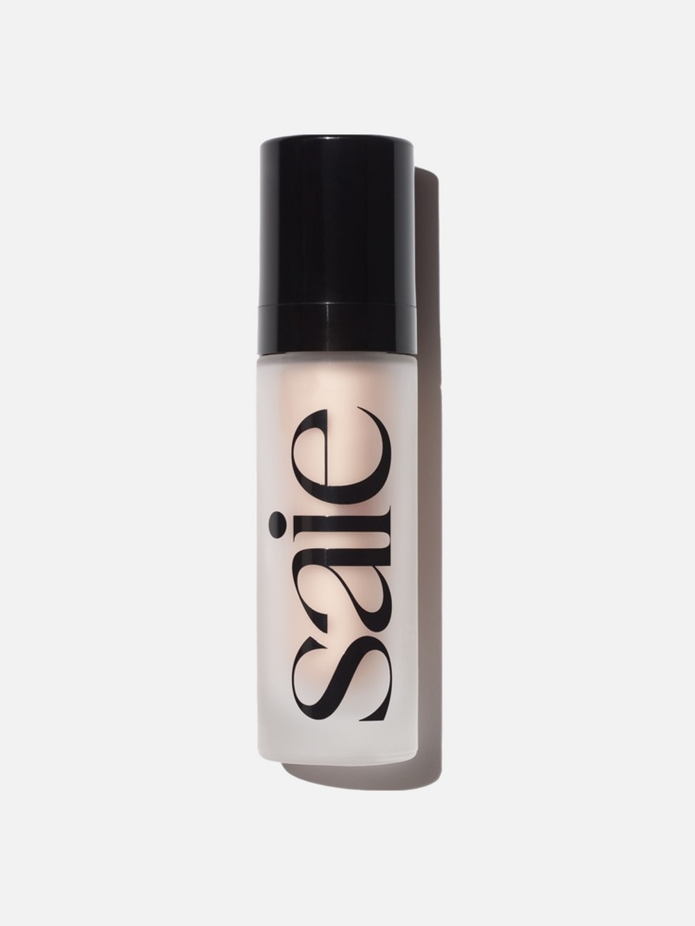 Saie Hydrating Makeup Primer - Black Cap, Pale Cream Bottle WARMGLOW